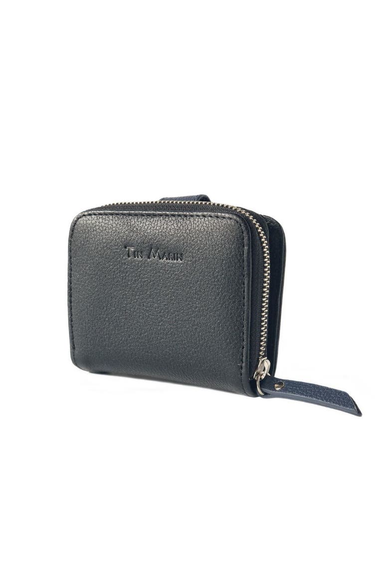 Camila Small Leather Wallet, Alternate, color, Black