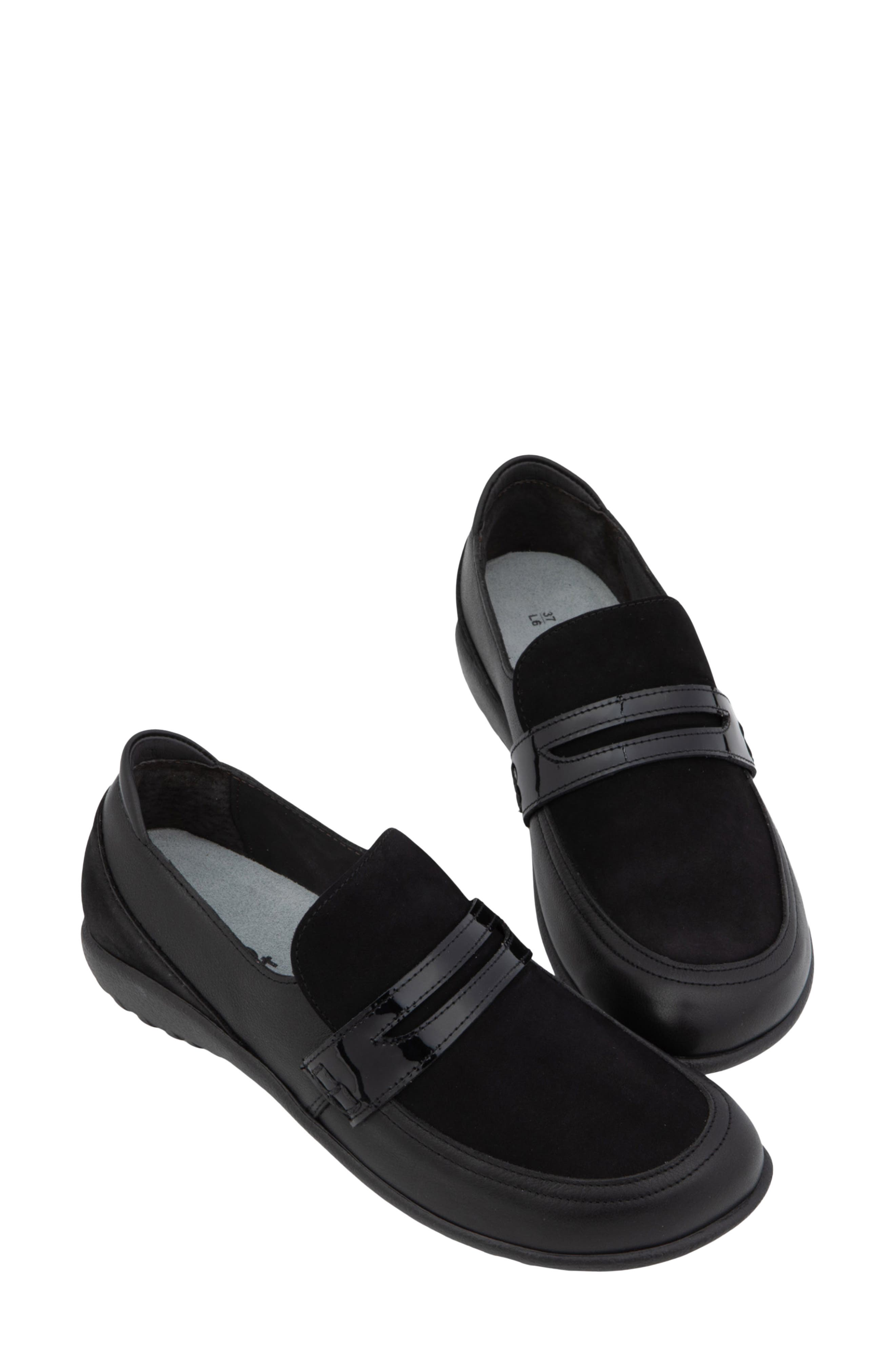 Kiso Slip-On Sneaker, Alternate, color, BLACK LEATHER COMBO