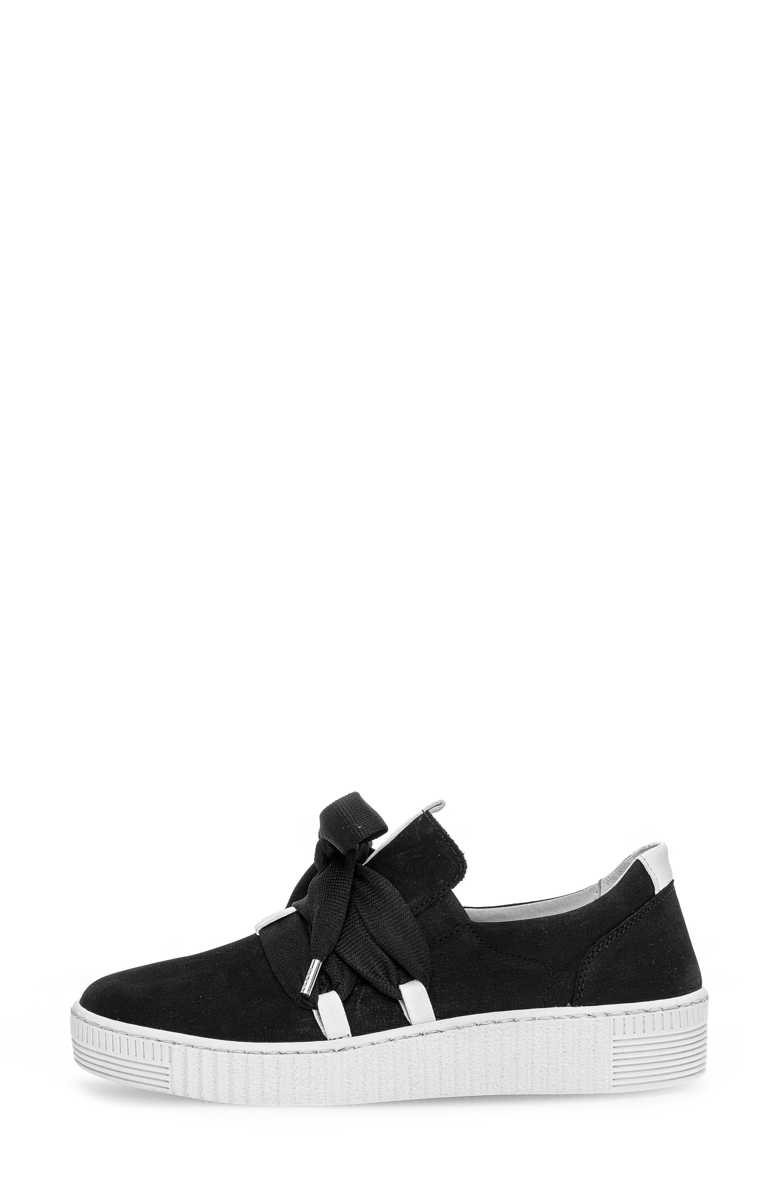 Gabor 43.333 Platform Sneaker, Alternate, color, Black