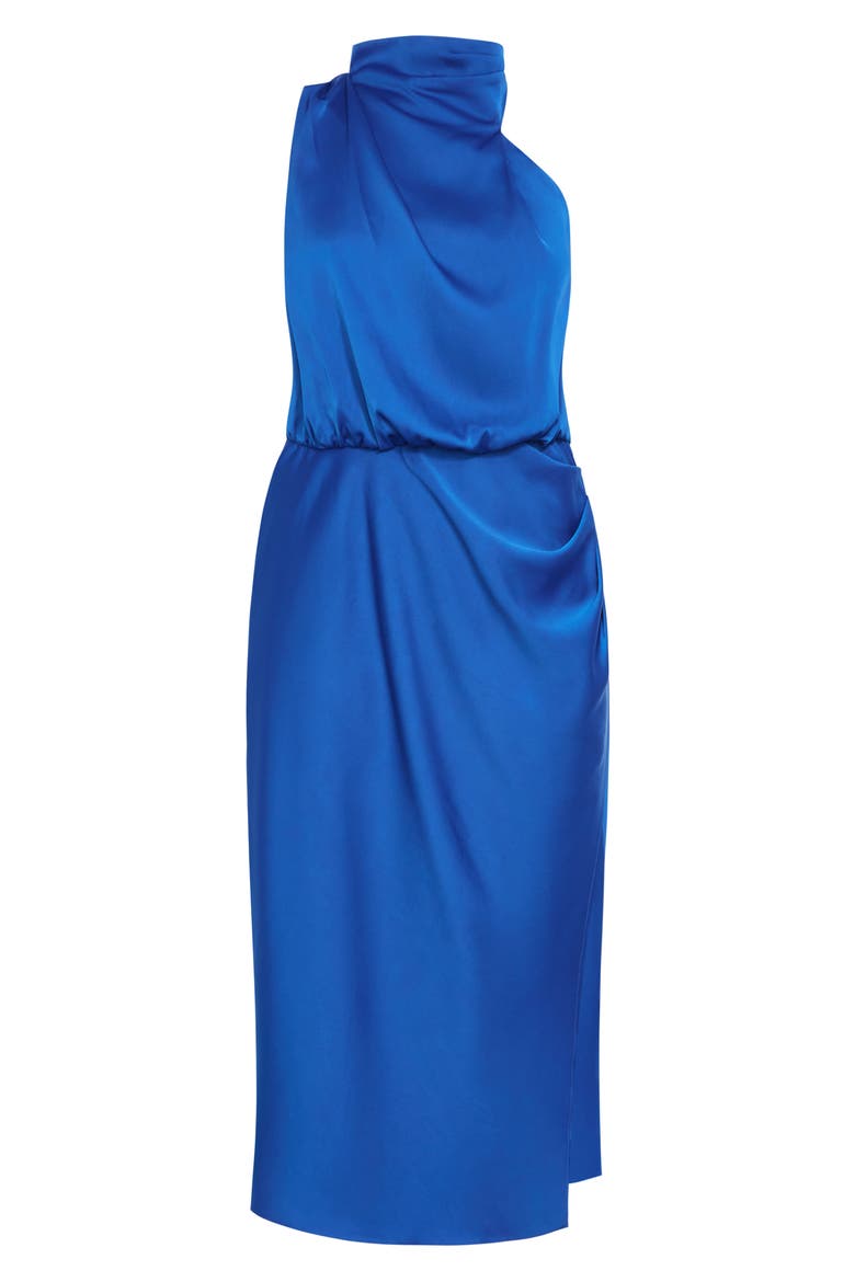Limelight Halter Neck Midi Dress, Alternate, color, CERULEAN