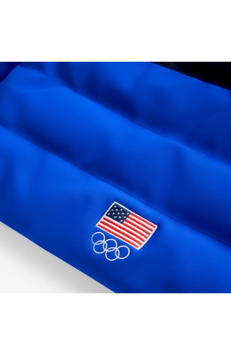 Off Season Women's Blue Team USA Cropped Puffer Jacket, Alternate, color, Blue