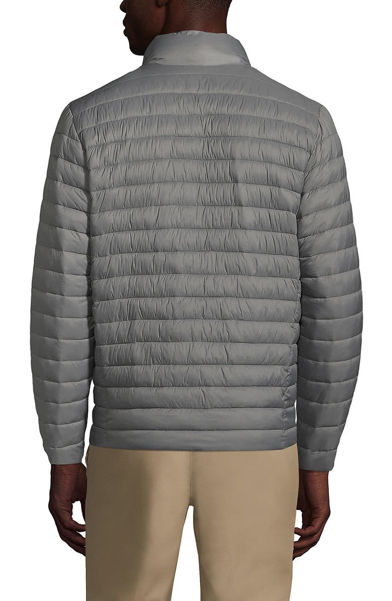 Lands' End School Uniform  ThermoPlume Jacket, Alternate, color, Arctic Gray