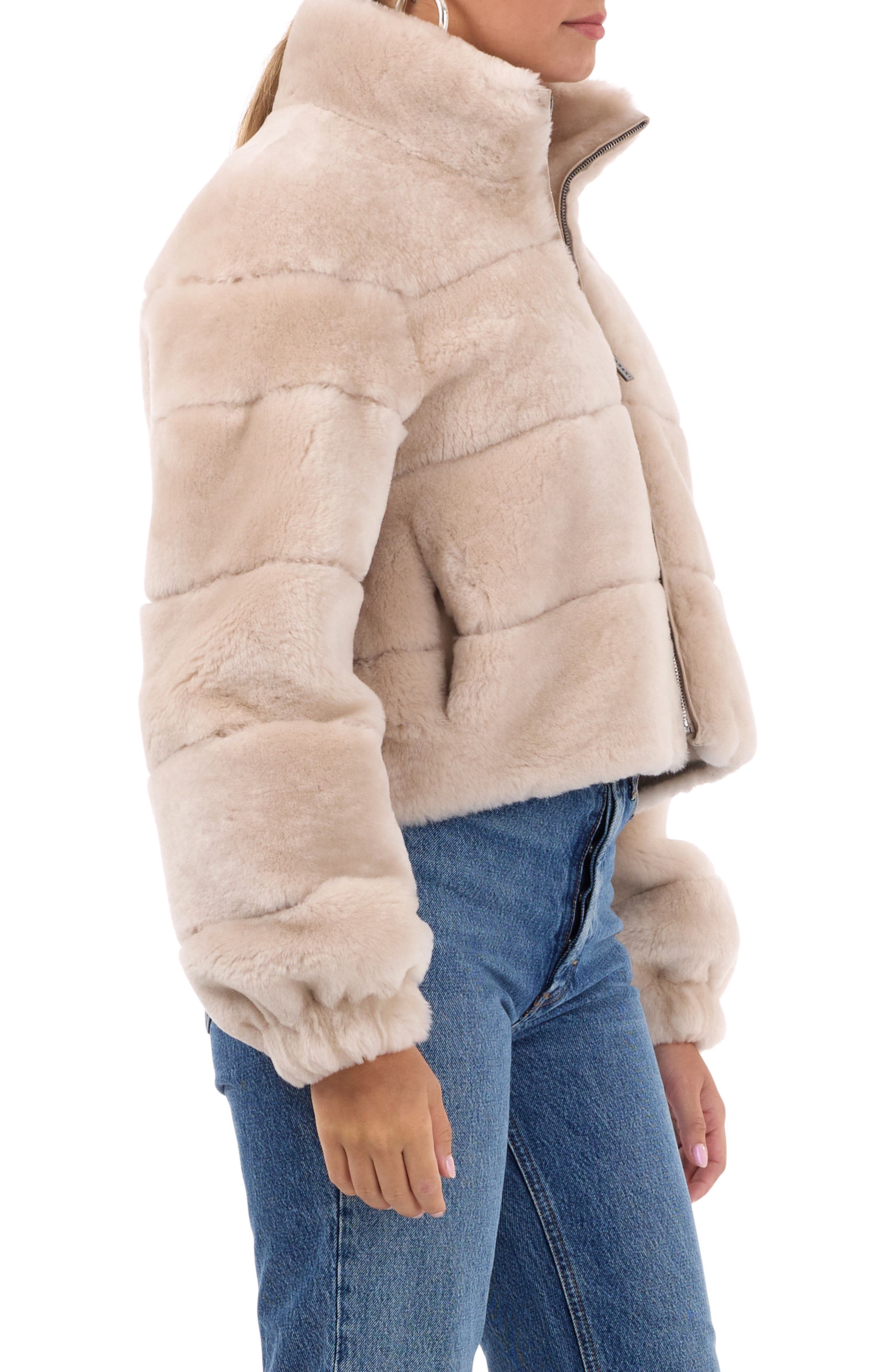 Genuine Shearling Horizontal Zip Jacket - image 4