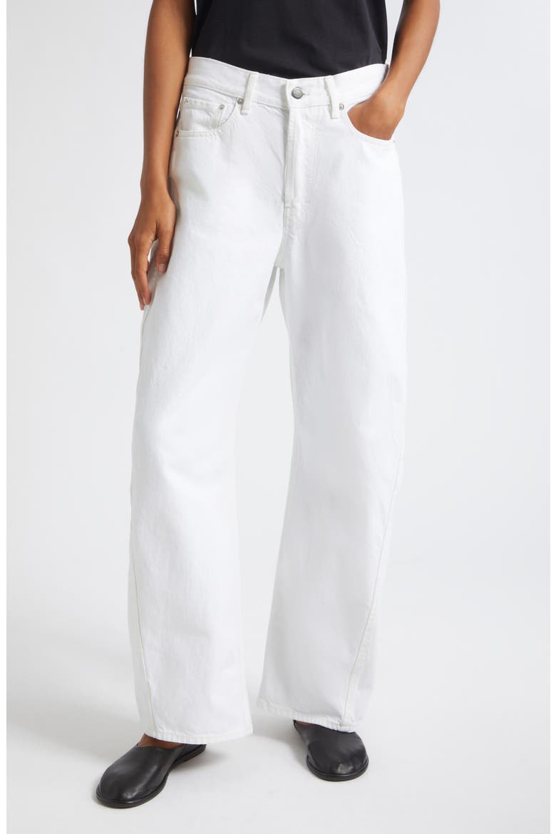 Callum Barrel Leg Jeans, Main, color, TALC