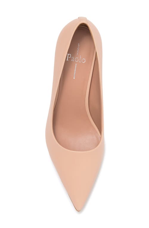 Linea Paolo Paris Pointed Toe Leather Pump In Pink