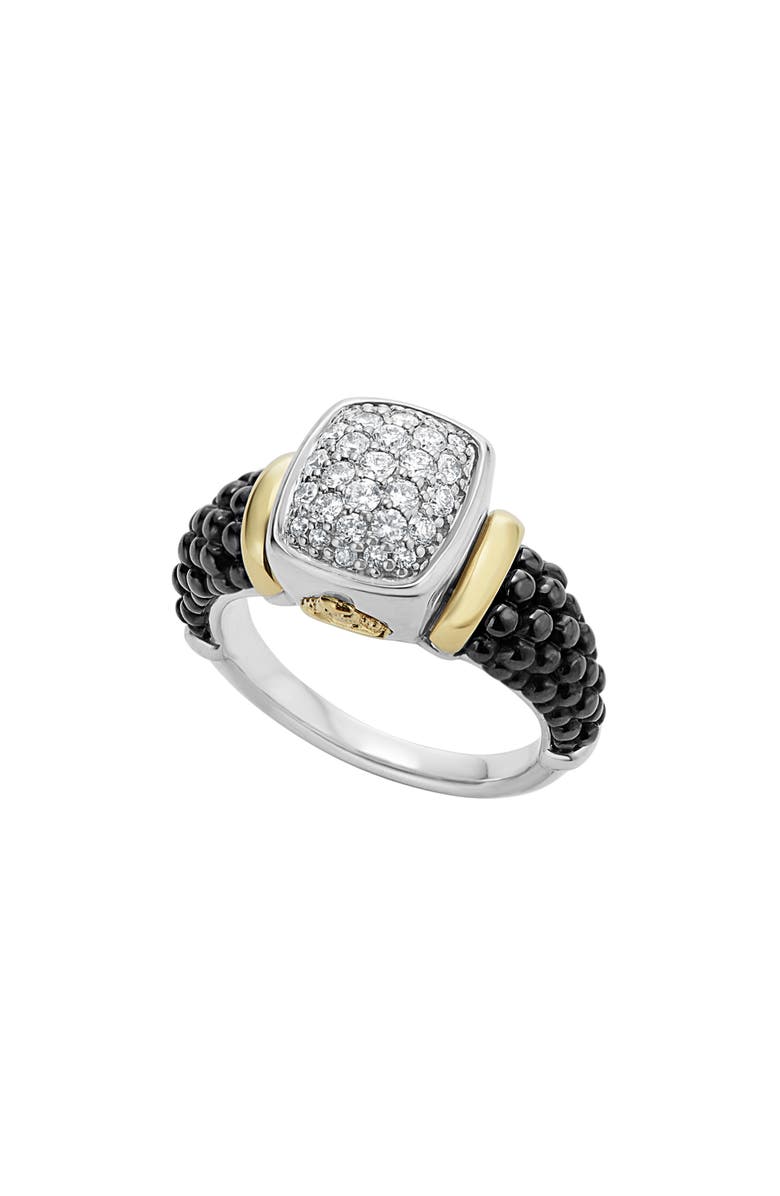 LAGOS 'Caviar' Diamond Ring, Main, color, 