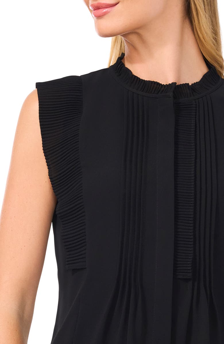 CeCe Pleat Detail Sleeveless Top, Alternate, color, 