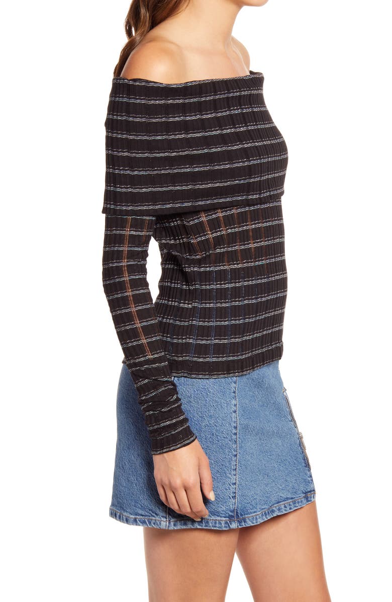 Free People Snowbunny Girlfriend Off the Shoulder Top, Alternate, color, 