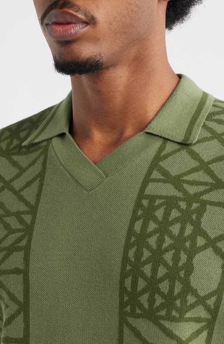 Malbon Golf Habana Cotton Polo, Alternate, color, Olivine