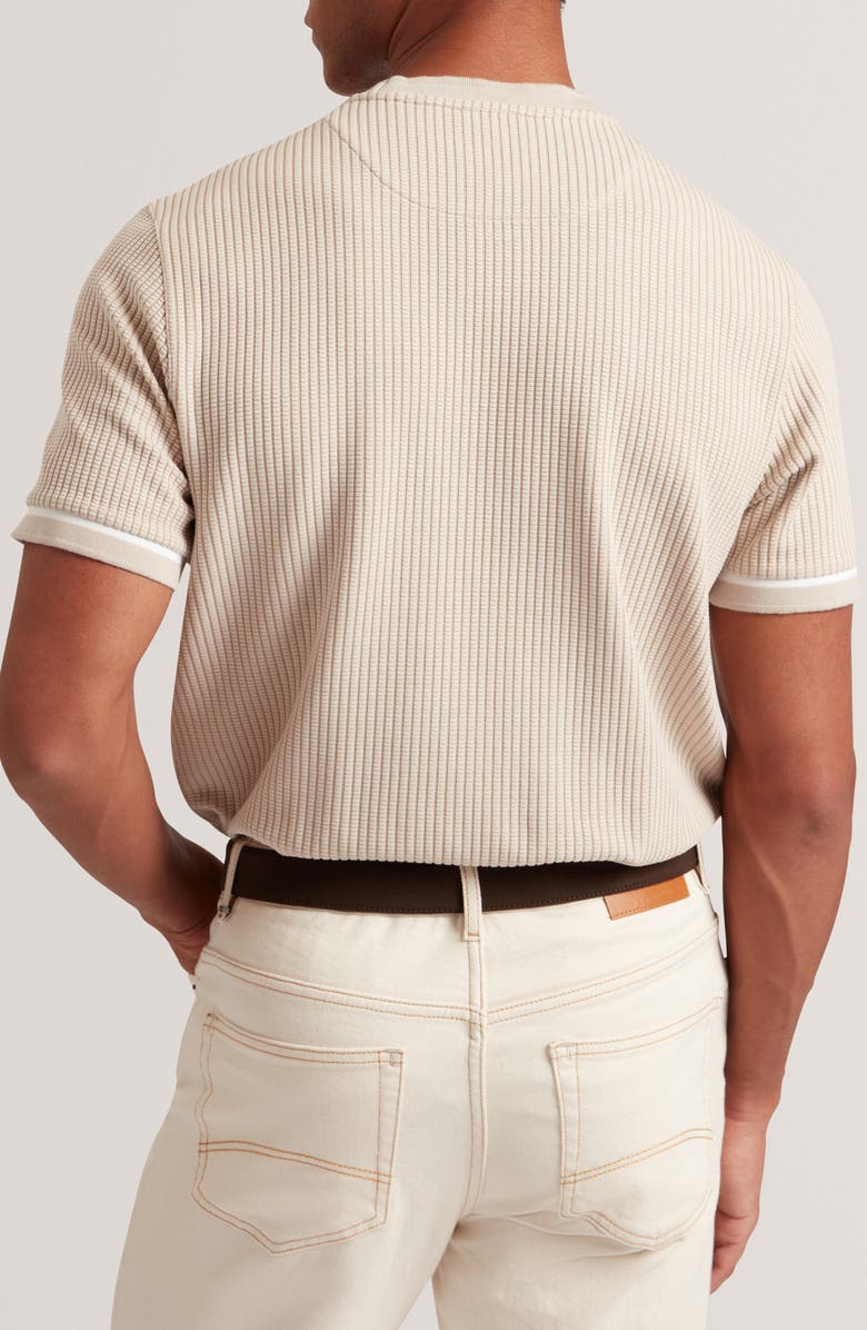 Ted Baker Ivanan Textured T-Shirt, Alternate, color, Taupe