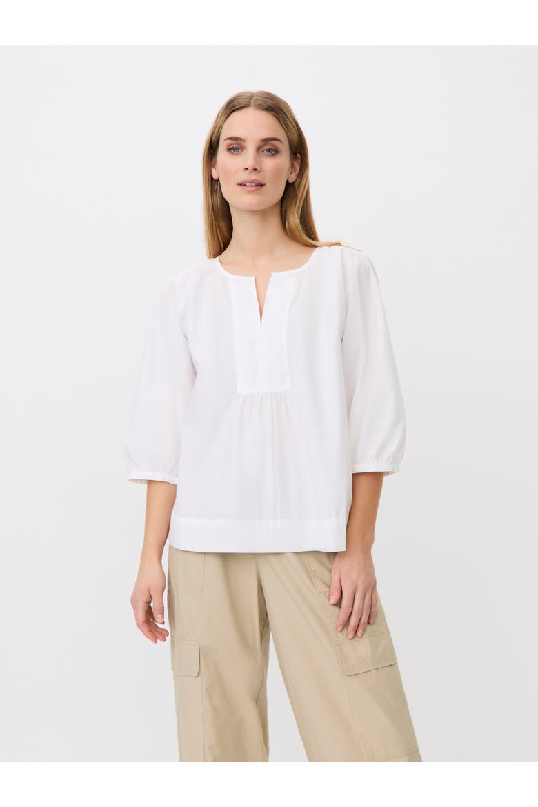 MaDarethiel Relaxed Fit Blouse, Main, color, White