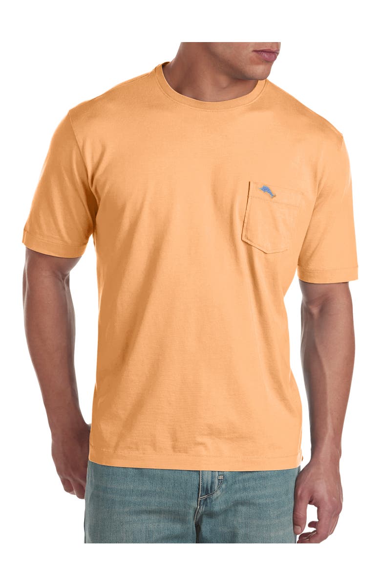 Tommy Bahama Big & Tall New Bali Skyline Pocket Tee, Main, color, Orange Sorbet