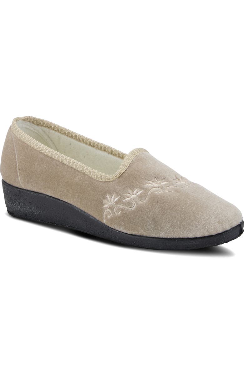 Flexus by Spring Step Jolly Velvet Slipper, Main, color,