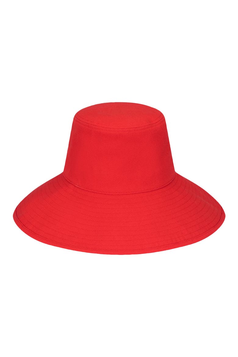 Holiday Cotton Canvas Bucket Hat, Alternate, color, RED