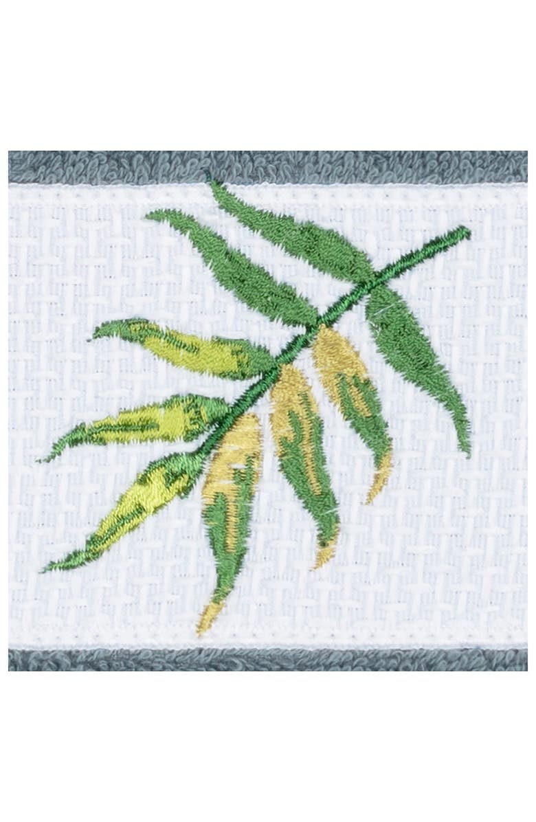 Linum Home Textiles Zoe Embellished Washcloth - Set of 2 - Teal, Alternate, color, Teal