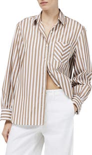 rag & bone Maxine Stripe Cotton Button-Up Shirt