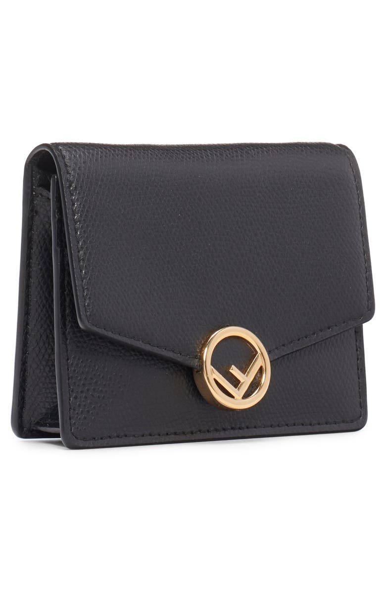 Fendi Leather Wallet on a Chain, Alternate, color, 