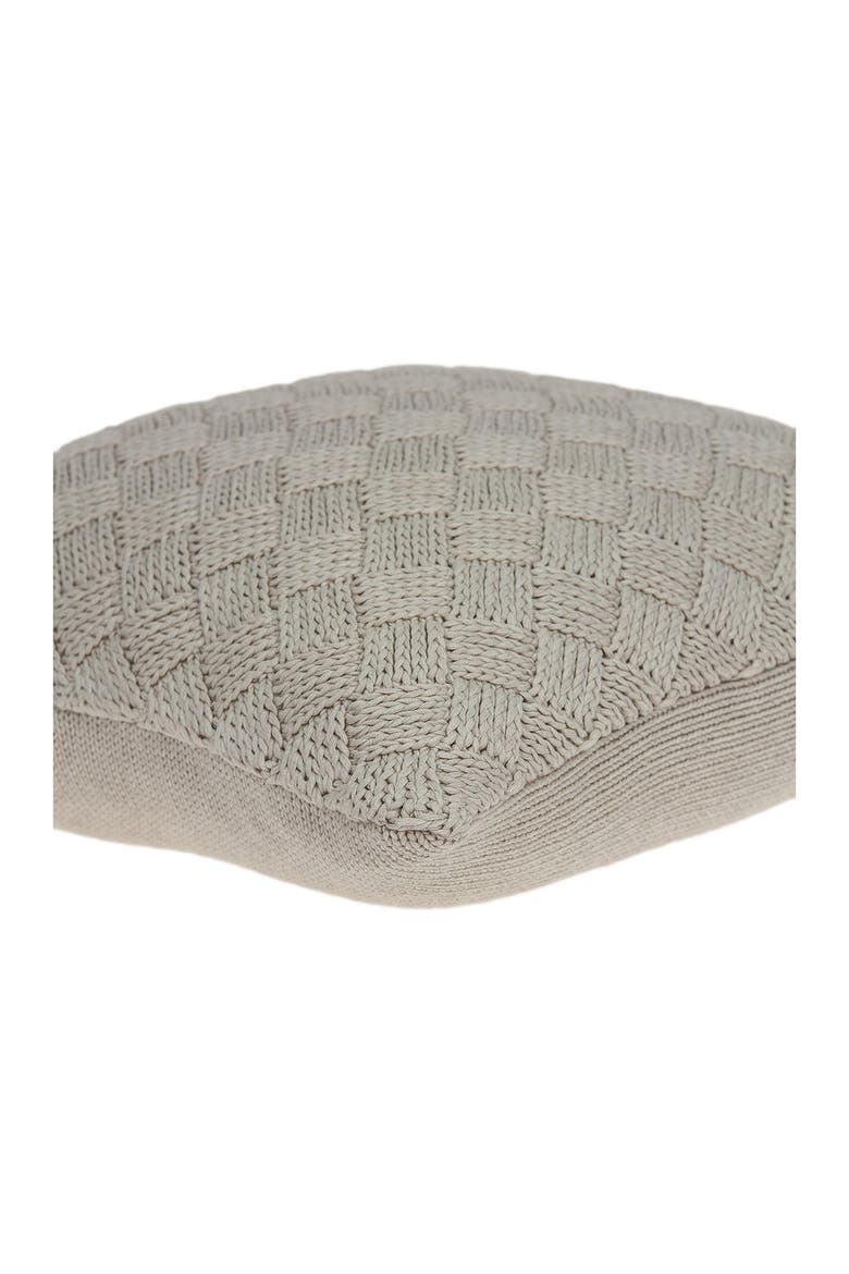 Aldo Transitional Pillow - 20" x 20" - Beige, Alternate, color, BEIGE