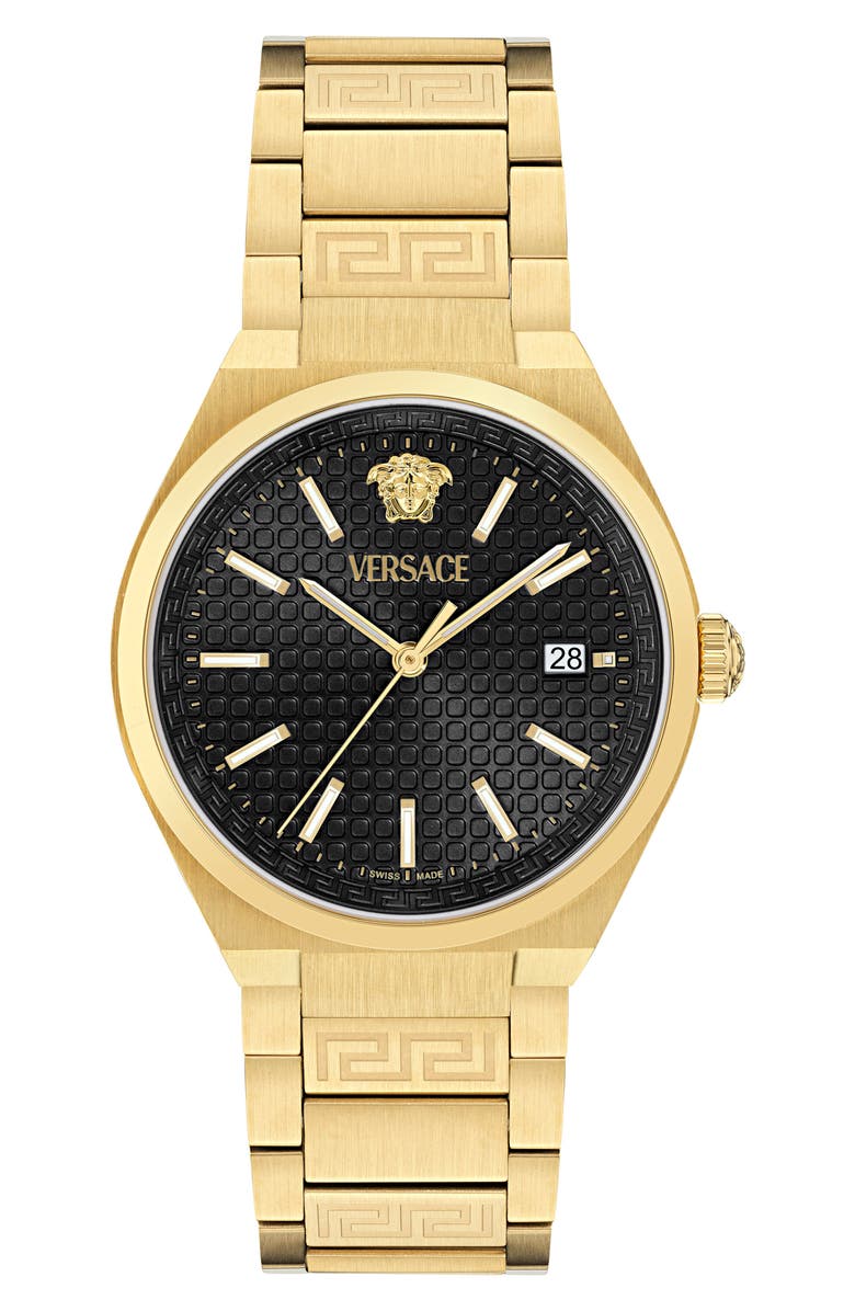 Versace V-Auria Bracelet Watch, 39mm, Main, color, Ip Yellow Gold