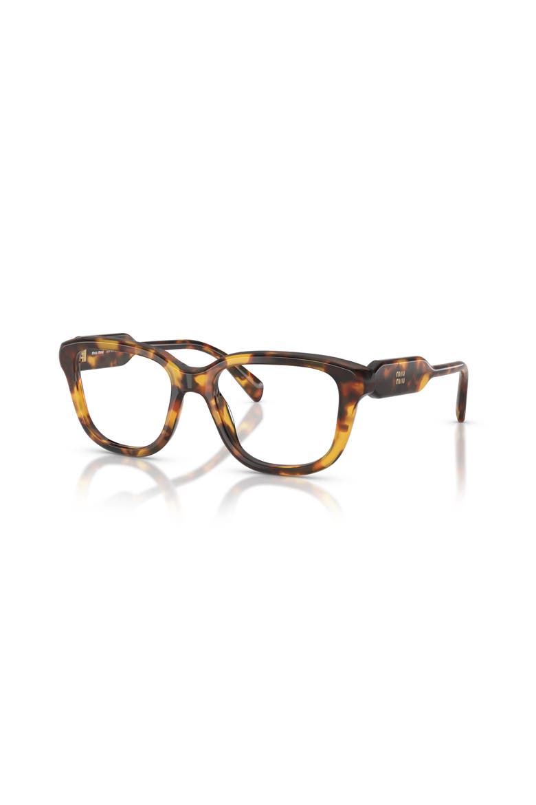 51mm Rectangle optical glasses, Main, color, Tortoise