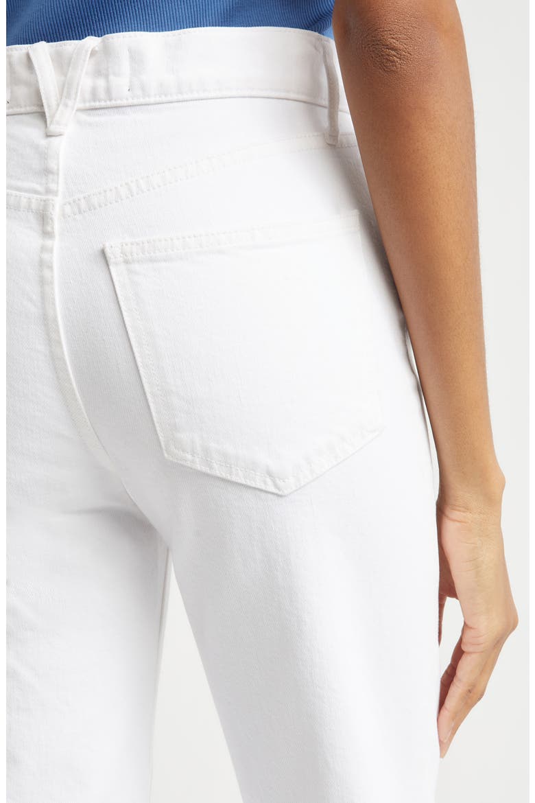 Leah Ankle Straight Leg Jeans, Alternate, color, WHITE