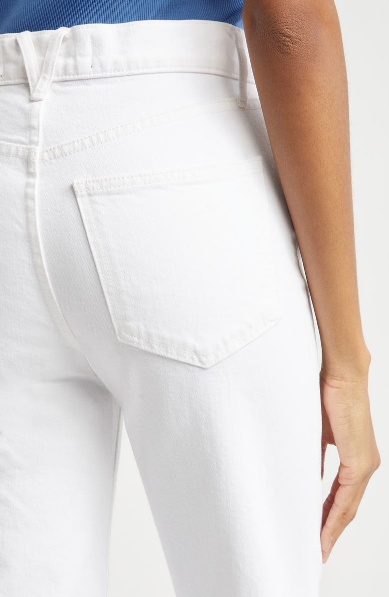 Veronica Beard Leah Ankle Straight Leg Jeans, Alternate, color, White