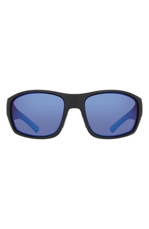 64mm Oversize Rectangular Sunglasses