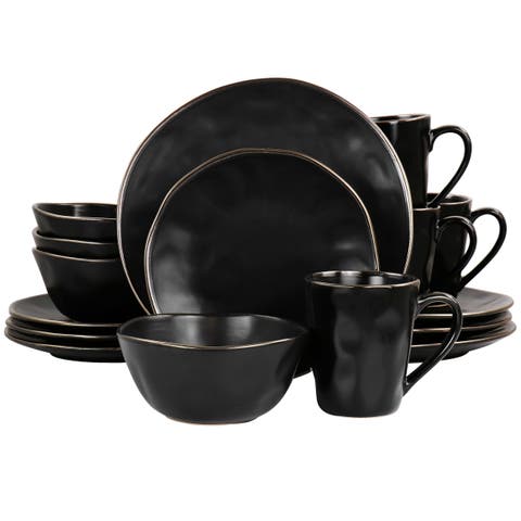 Modern 16 Piece Stoneware Dinnerware Set