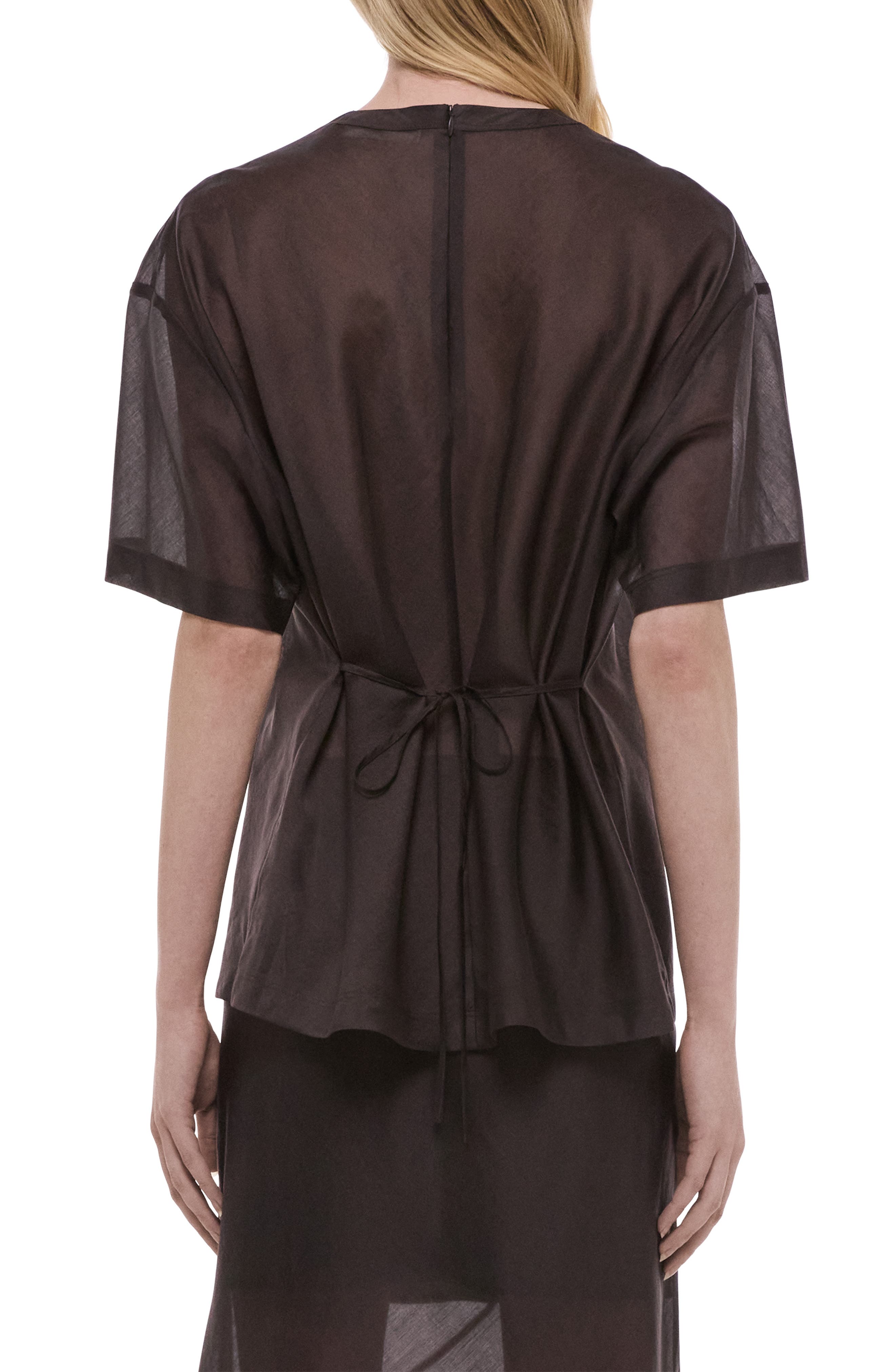 Sheer Tie Waist T-Shirt - image 2
