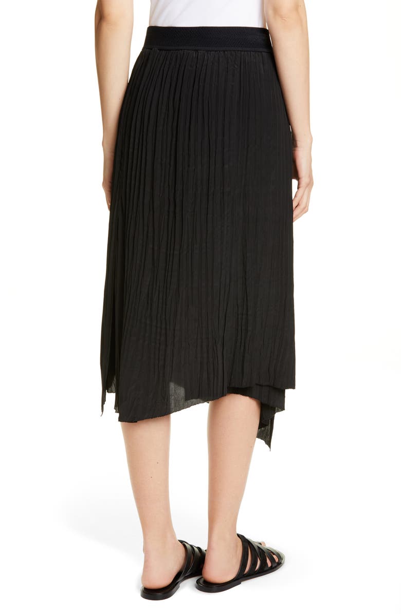 Vince Crinkle Pleated Asymmetrical Skirt, Alternate, color,