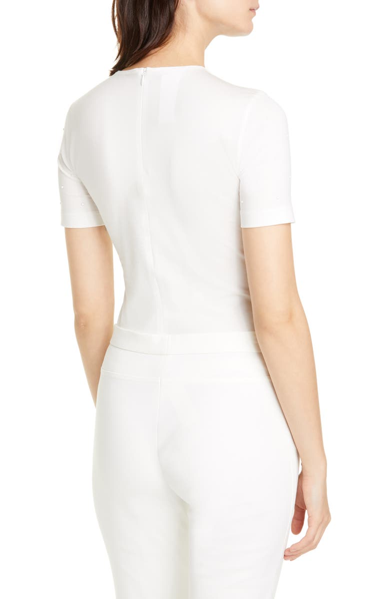 Akris punto Pin Dot Stud Cotton Tee, Alternate, color,