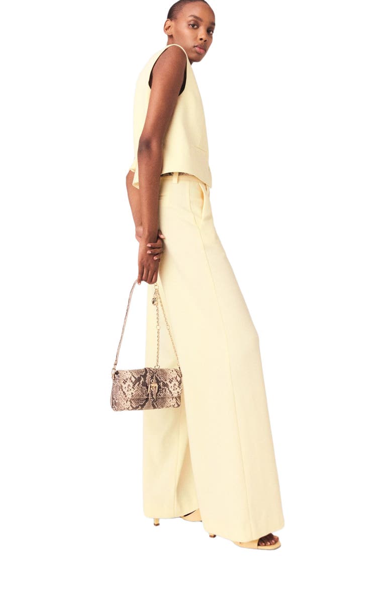Suit trousers, Alternate, color, Pale yellow