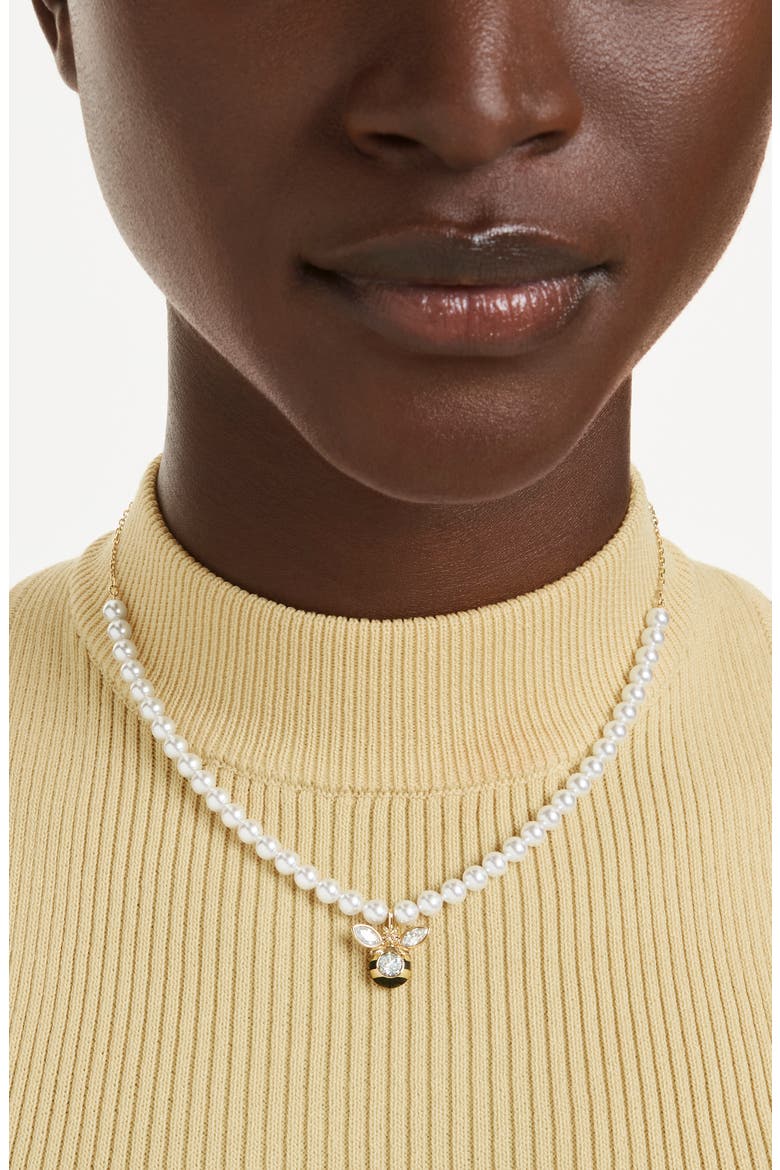 Idyllia Crystal Bee Charm, Alternate, color, GOLD/ MULTI