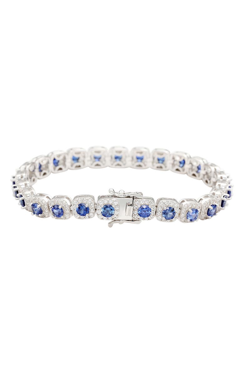 SUZY LEVIAN Sapphire Tennis Bracelet, Alternate, color, Blue