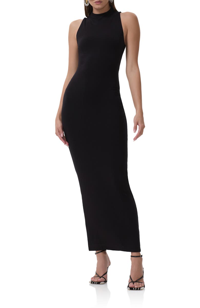 AFRM Casper Racerback Maxi Dress, Main, color, Noir