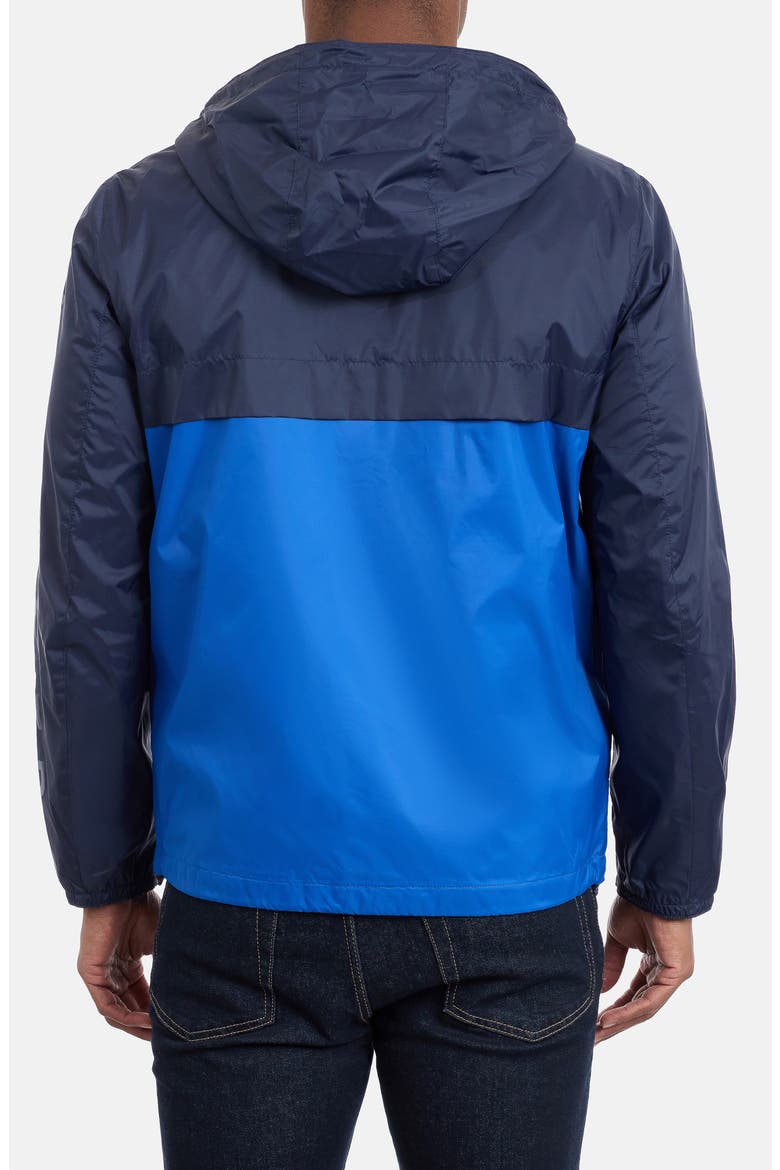 Colorblock Hooded Windbreaker, Alternate, color, NAVY