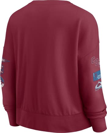 売れ筋商品|||ファナティクス カットソー トップス レディース Women's Burgundy Colorado Avalanche Go Team Pullover Sweatshirt Burgundy FANATICS Women's Fanatics Burgundy Colorado Avalanche Go