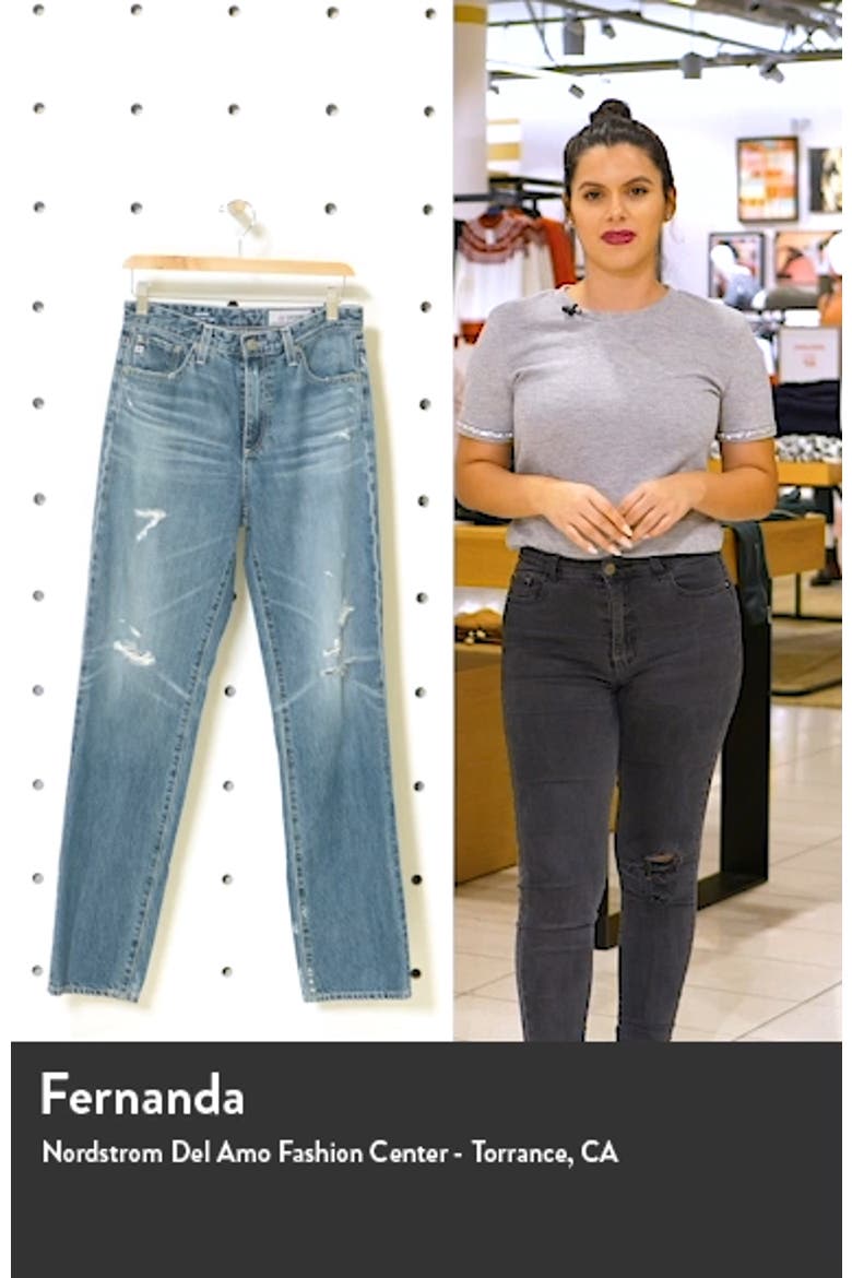 Alexxis High Waist Straight Jeans video