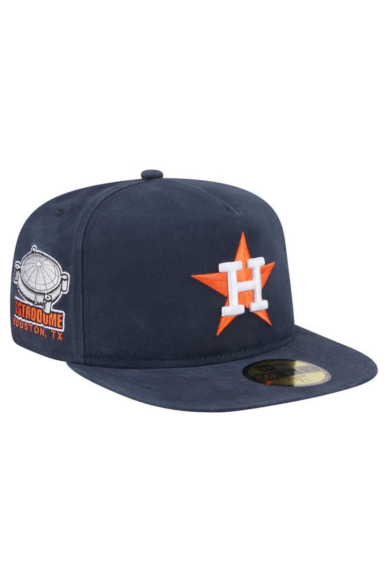 Men's New Era  Navy Houston Astros Championship Side Flag A-Frame 59FIFTY Fitted Hat, Main, color, Navy