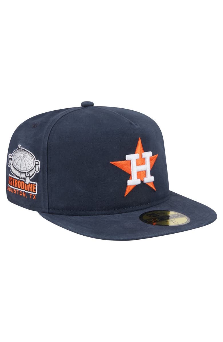 New Era Men's New Era Navy Houston Astros Championship Side Flag A-Frame 59FIFTY Fitted Hat, Main, color, Navy