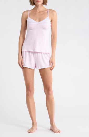 Laura Ashley Gingham Lace Trim Pajamas