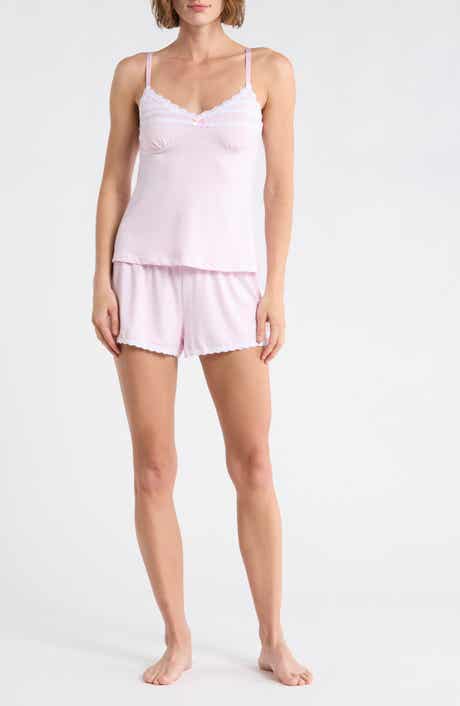 Laura Ashley Gingham Lace Trim Pajamas