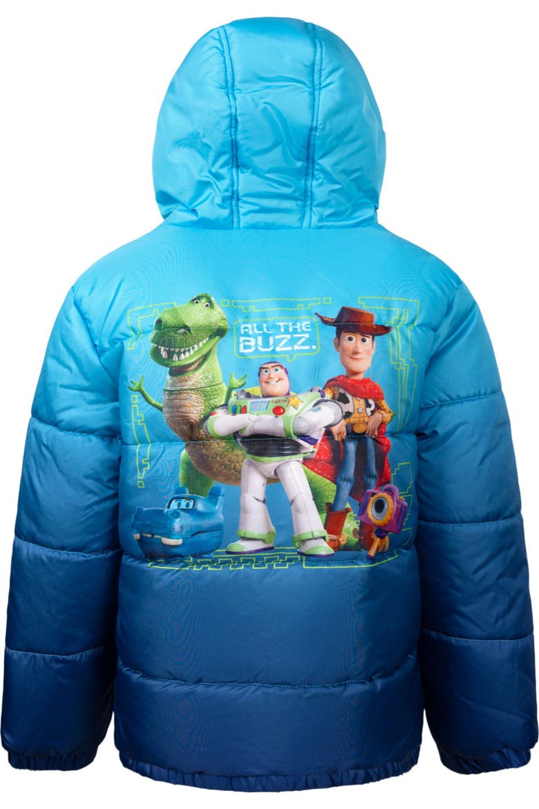 Toy Story Hooded Puffer Coat, Alternate, color, Toy Story Navy Blue