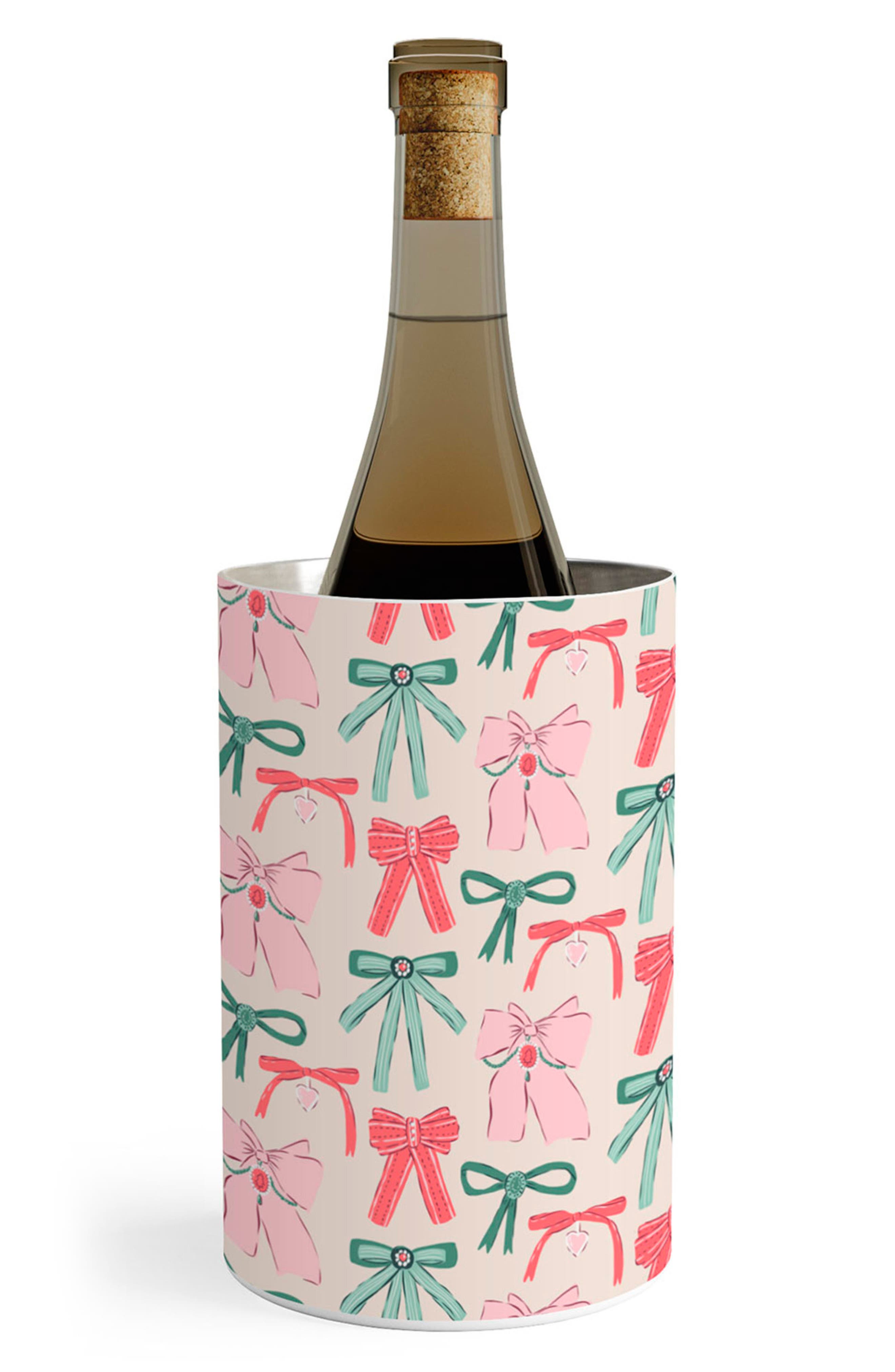 Deny Designs Fancy Ribbons & Bows Stainless Steel Wine Cooler