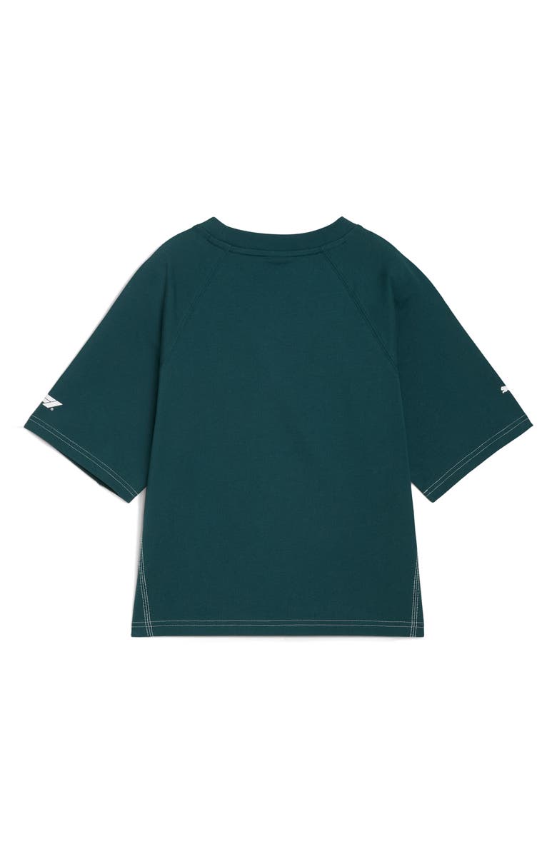 PUMA Formula 1<sup>®</sup> Raglan Sleeve Cotton T-Shirt, Alternate, color, Green Terrain