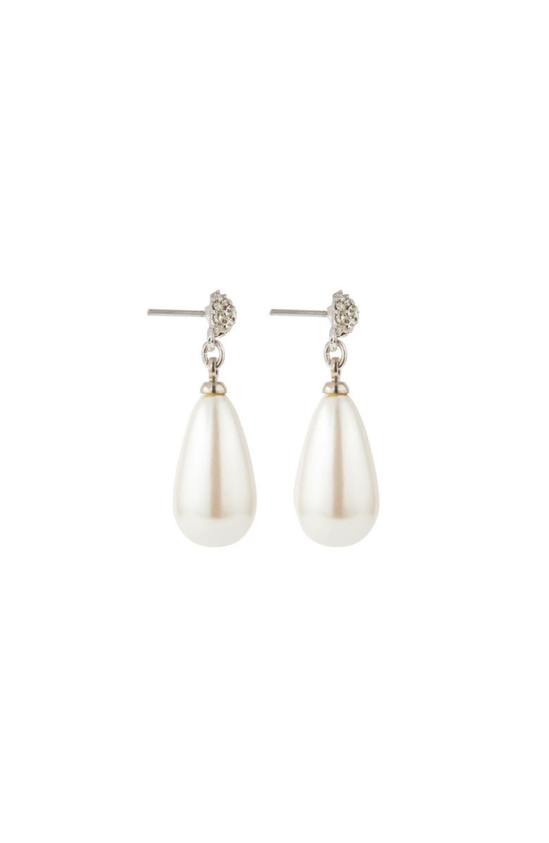 Susan Caplan 1990s Vintage Faux Pearl Drop Earrings, Alternate, color, Drop