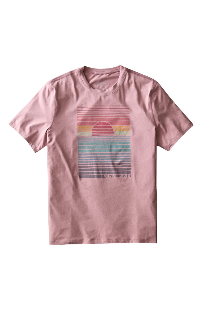 Marine Layer Sport Graphic T-Shirt, Alternate, color, Lilas