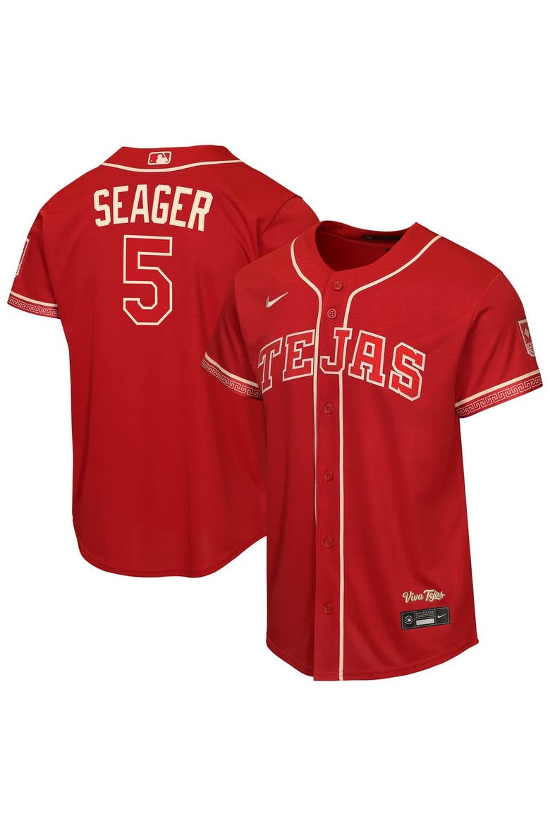 Youth Nike Corey Seager Red Texas Rangers 2026 City Connect Stadium Jersey, Main, color, Red