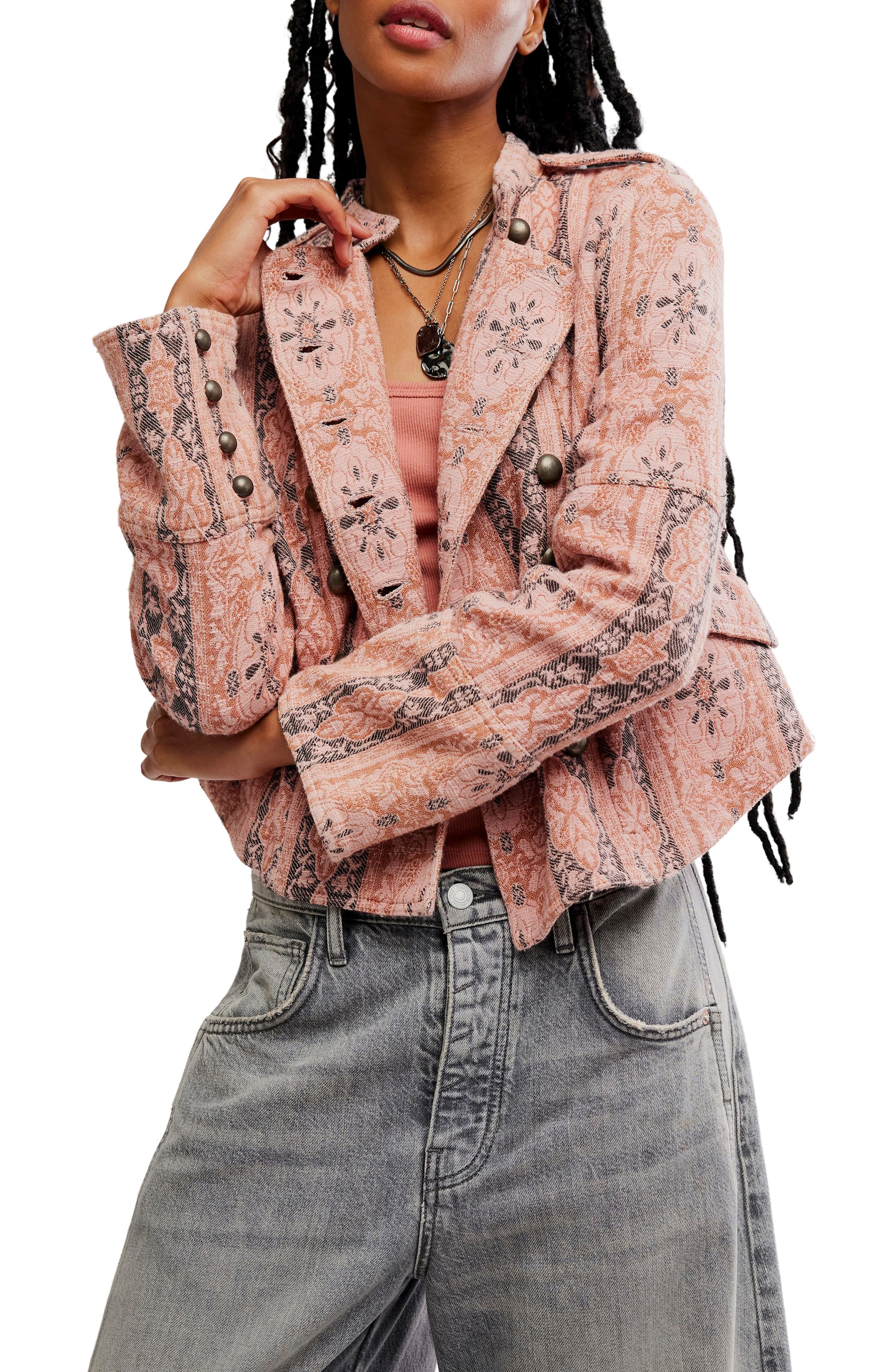 Free People Lotty Jacquard Jacket