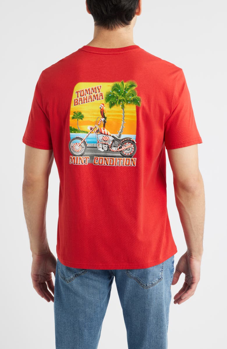 Tommy Bahama Mint Condition Cotton Graphic T-Shirt, Alternate, color, Red Spark